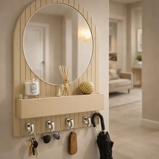 Organiseur de clés avec miroir élégant ✨